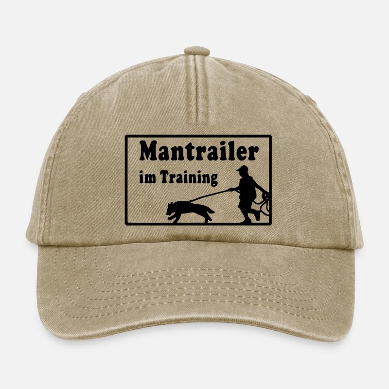 mantrailer_im_training - Relaxed Vintage Cap - vintage beige