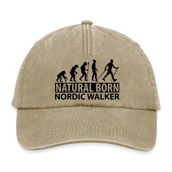 natural_born_nordic_walker__f1 - Relaxed Vintage Cap - Vintage Beige - Vorne