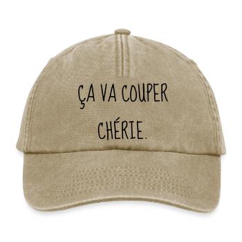 Cinéma / Citation / Série télé / Geek - Casquette vintage décontractée - beige vintage - Devant