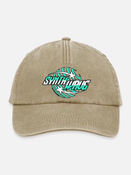 Synth Wave Synthesizer - Relaxed Vintage Cap - Vintage Beige