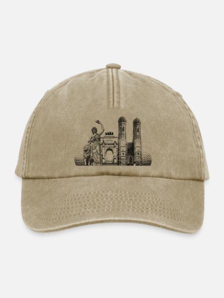 München - Relaxed Vintage Cap - Vintage Beige