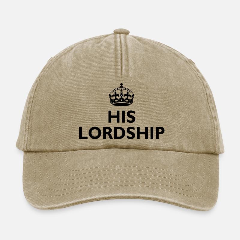 His lordship - Relaxed Vintage Cap - vintage beige