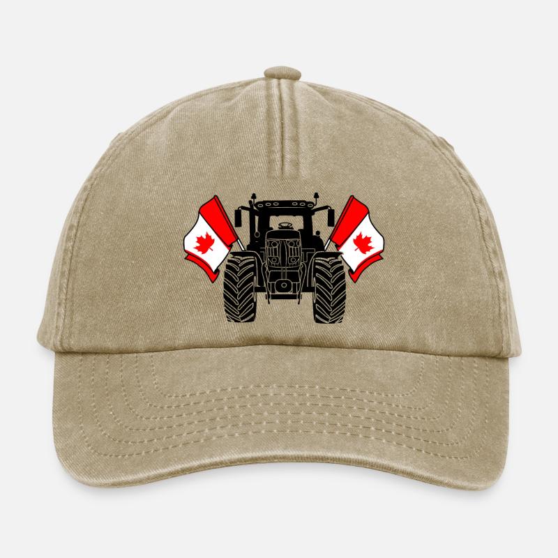 Tractor Two Flags Canada - Relaxed Vintage Cap - vintage beige
