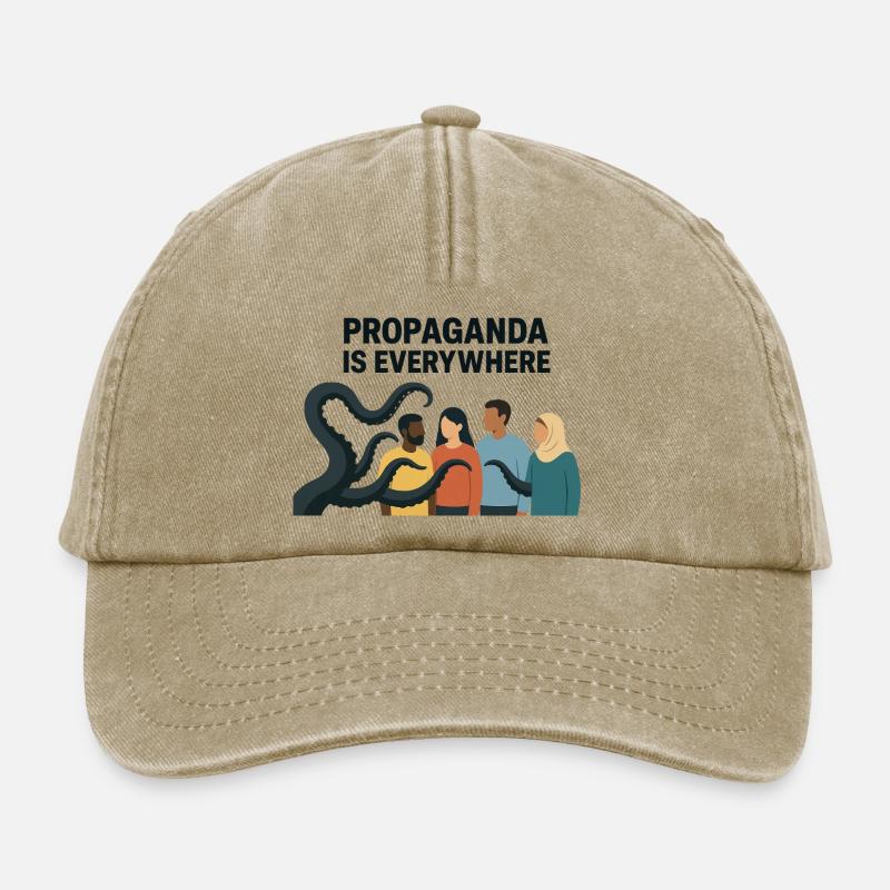 La propagande est une image de diversité partout - Casquette vintage décontractée - beige vintage