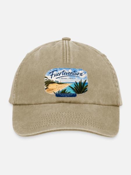 Fuerteventura Morro Jable Strand Design - Relaxed Vintage Cap - Vintage Beige