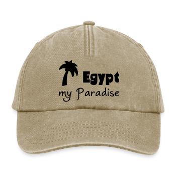 Egypt Paradise Geschenk Ägypten Urlaub - Relaxed Vintage Cap - Vintage Beige - Vorne