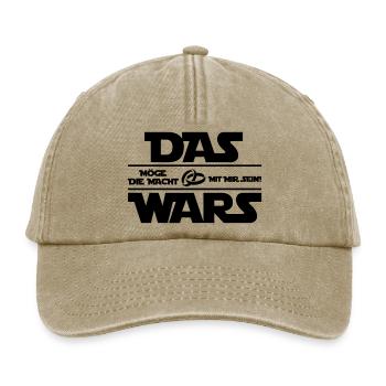 das_wars_01 - Relaxed Vintage Cap - Vintage Beige - Vorne