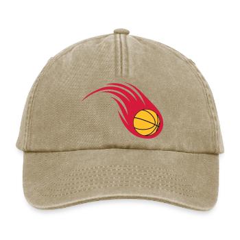boule de feu de basket-ball - Casquette vintage décontractée - beige vintage - Devant
