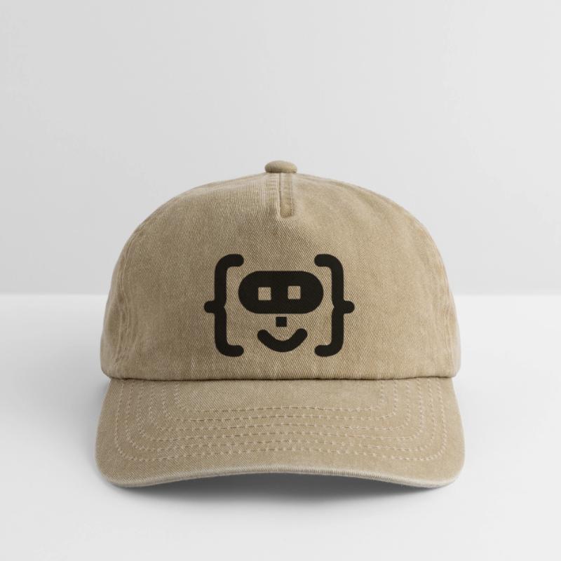 Hacker-Programmierer-Code-Logo Relaxed Vintage Cap