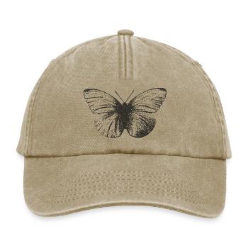 Schmetterling - Relaxed Vintage Cap - Vintage Beige - Vorne