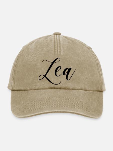 lea name - Relaxed Vintage Cap - Vintage Beige
