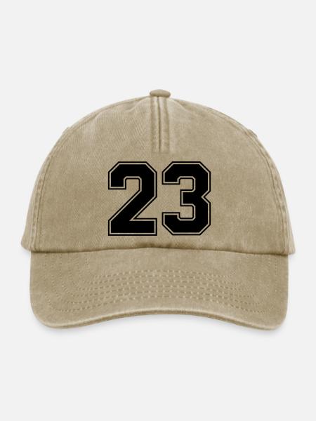 23 Zahl - Relaxed Vintage Cap - Vintage Beige