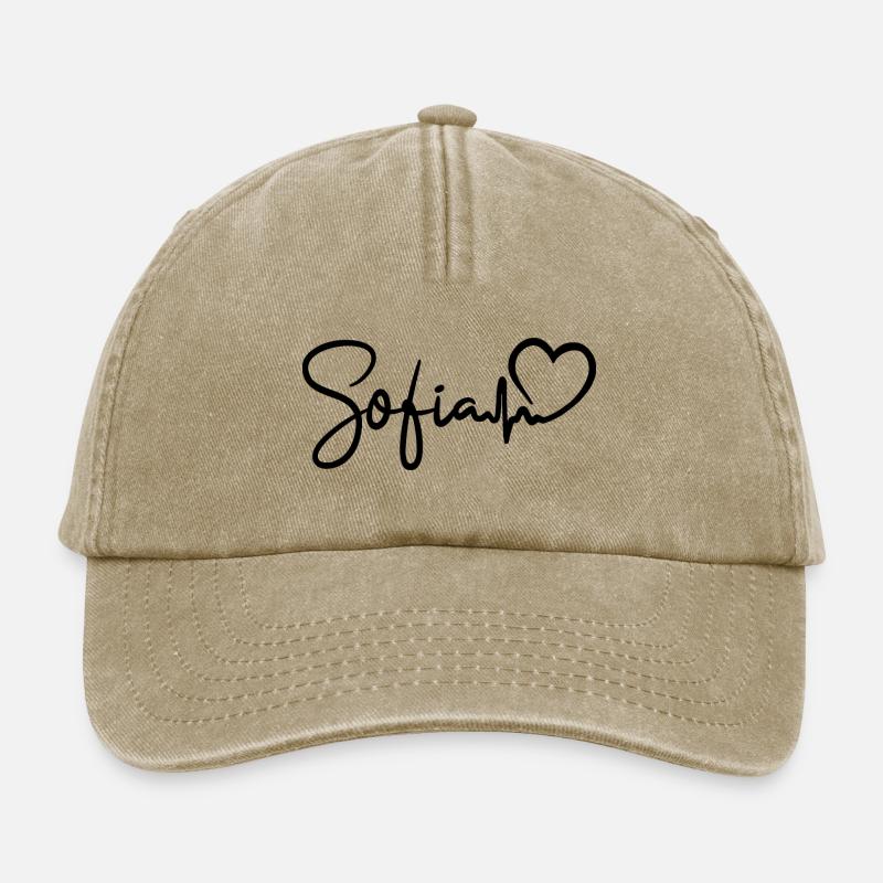 Sofia Herzschlag Bulgarien Sofia - Relaxed Vintage Cap - Vintage Beige