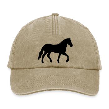 horse - Relaxed Vintage Cap - Vintage Beige - Vorne