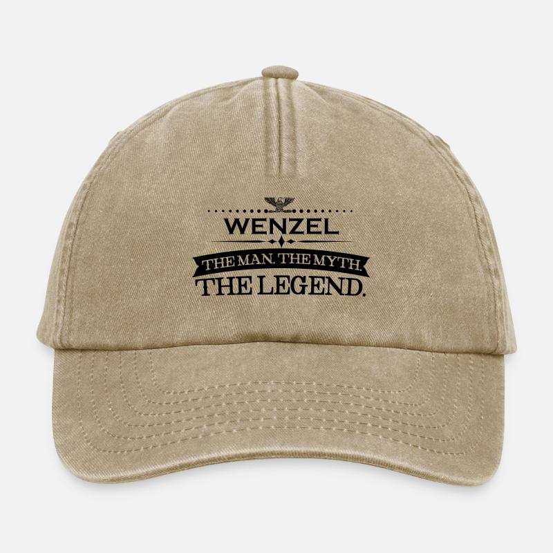 Man myth legend gift Wenzel - Relaxed Vintage Cap - vintage beige