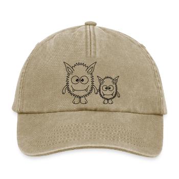 Monster Family - Relaxed Vintage Cap - Vintage Beige - Vorne