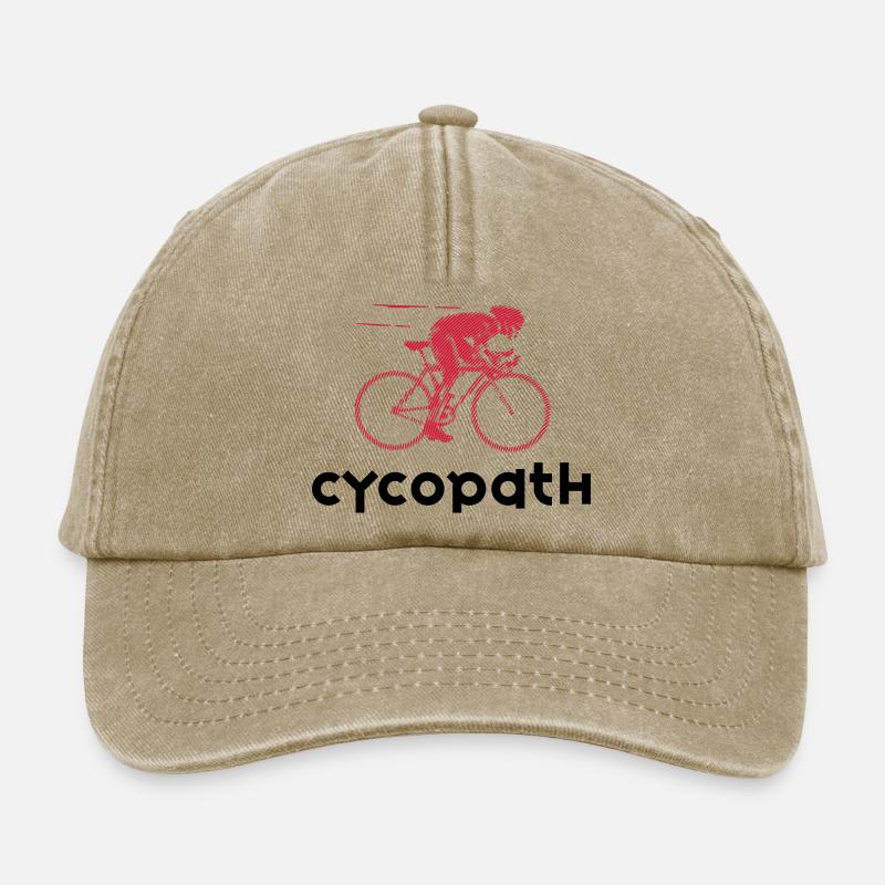 Cycopath, nur für echte Radfahrer. - Relaxed Vintage Cap - Vintage Beige