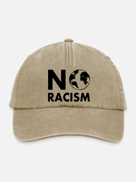 No racism - Relaxed Vintage Cap - Vintage Beige