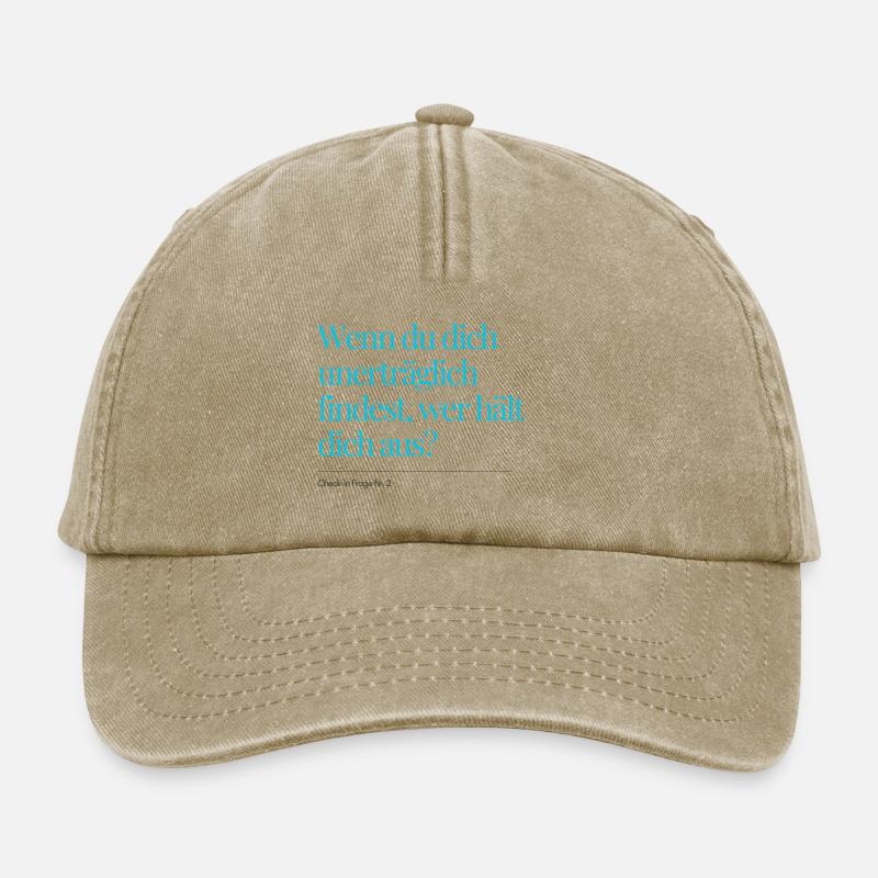 Check-in Question No. 2 - Relaxed Vintage Cap - vintage beige