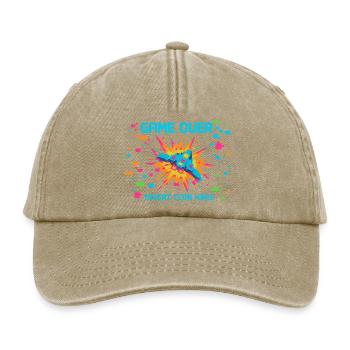 Game Over Neon Arcade Game - Relaxed Vintage Cap - Vintage Beige - Vorne