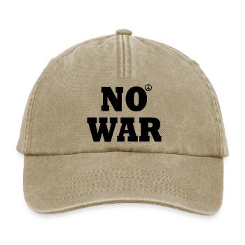 No war - Casquette vintage décontractée - beige vintage - Devant