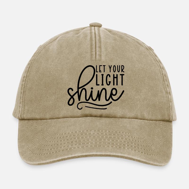 Let Your Light Shine - Relaxed Vintage Cap - Vintage Beige