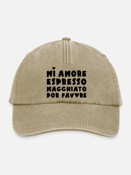 Espresso Macchiato - Relaxed Vintage Cap - Vintage Beige