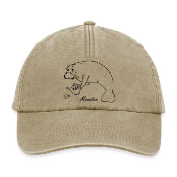 Manatee mag Tee - Relaxed Vintage Cap - Vintage Beige - Vorne