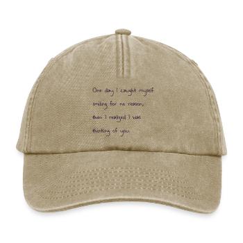 love quotes uk - Relaxed Vintage Cap - vintage beige - Front