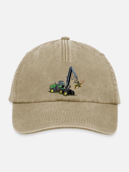 Harvester, Holzerntemaschine - Relaxed Vintage Cap - Vintage Beige