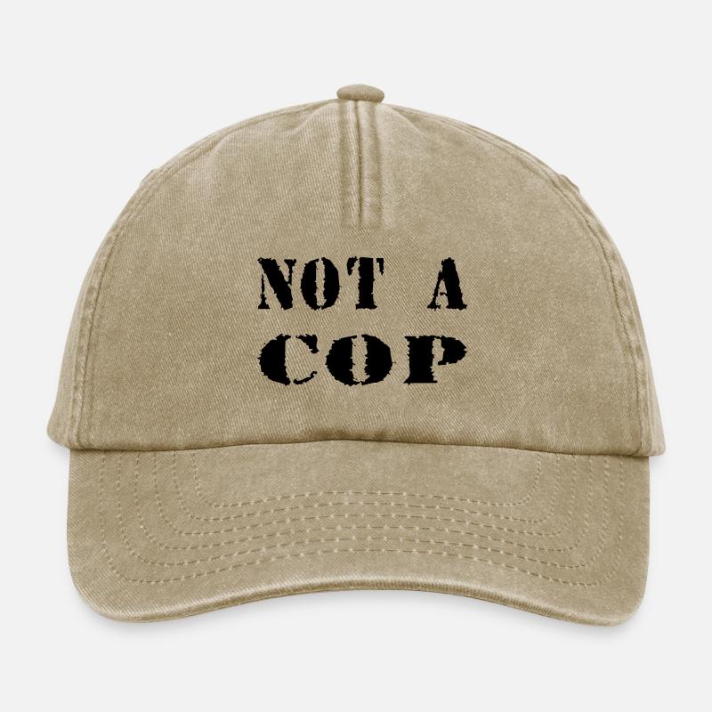 NOT A COP - Relaxed Vintage Cap - Vintage Beige