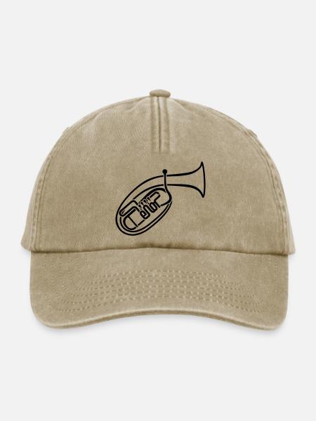 Tenorhorn 1-farbig - Relaxed Vintage Cap - Vintage Beige