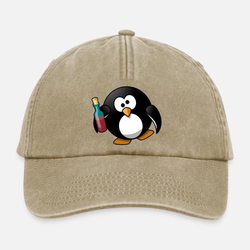 Besoffener Pinguin - Relaxed Vintage Cap - Vintage Beige
