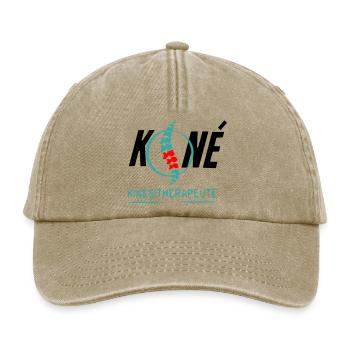 Physiotherapist - Relaxed Vintage Cap - vintage beige - Front