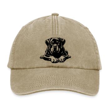 Rottweiler - Relaxed Vintage Cap - Vintage Beige - Vorne