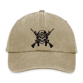 War - Relaxed Vintage Cap - vintage beige - Front