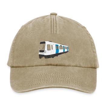 Stockholmer U-Bahn C30 - Relaxed Vintage Cap - Vintage Beige - Vorne