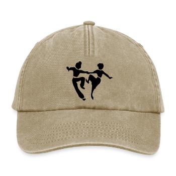 retro dance jive by Patjila - Relaxed Vintage Cap - vintage beige - Front