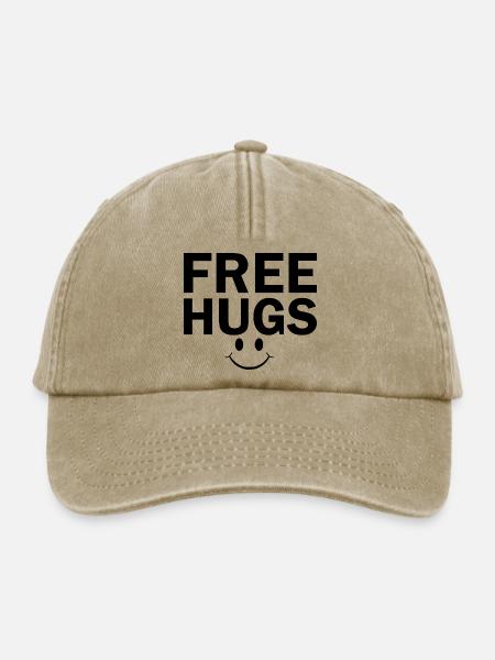 Free hugs - Relaxed Vintage Cap - Vintage Beige