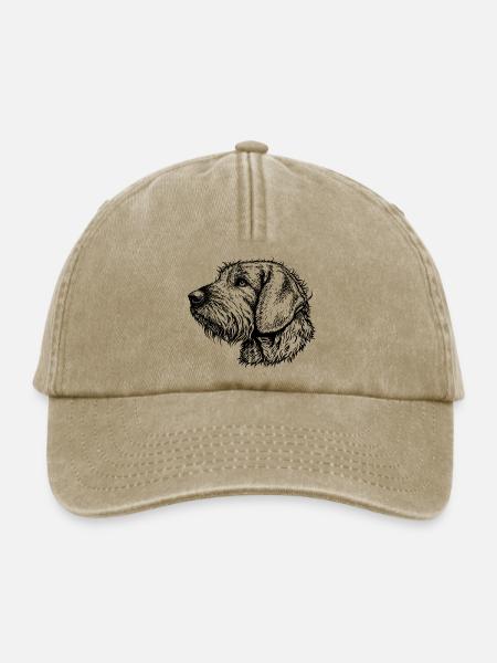 Steirische Bracke Portrait - Relaxed Vintage Cap - Vintage Beige