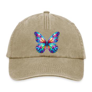 Schmetterling - Relaxed Vintage Cap - Vintage Beige - Vorne