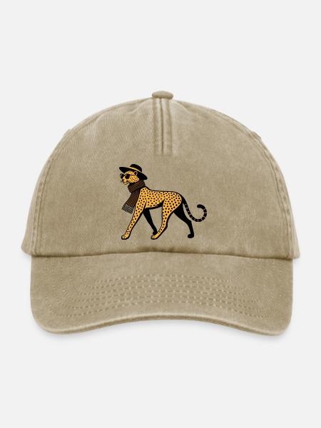 Leoparden-Chic - Relaxed Vintage Cap - Vintage Beige