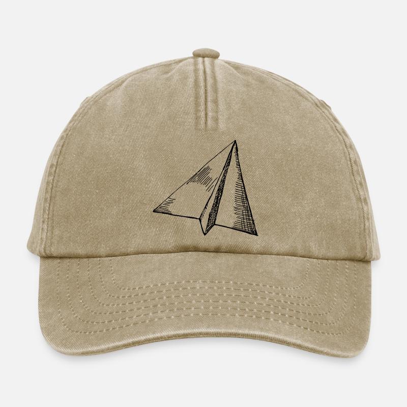 Papierflieger - Fliegen - Relaxed Vintage Cap - Vintage Beige