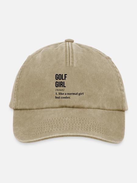 Golf Golf Golf - Relaxed Vintage Cap - Vintage Beige