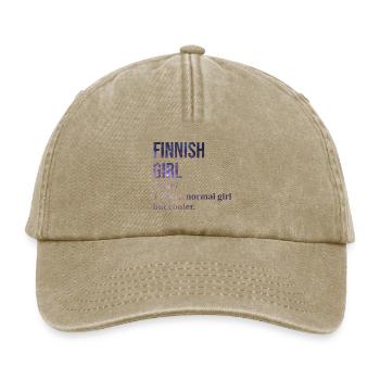 Finland - Relaxed Vintage Cap - vintage beige - Front