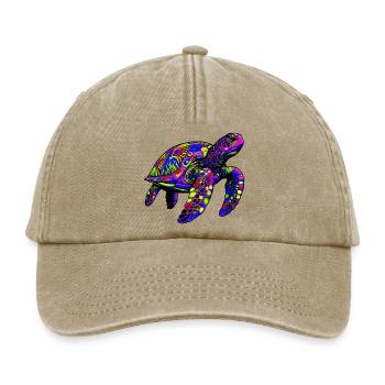 Meeresschildkröte - Relaxed Vintage Cap - Vintage Beige - Vorne