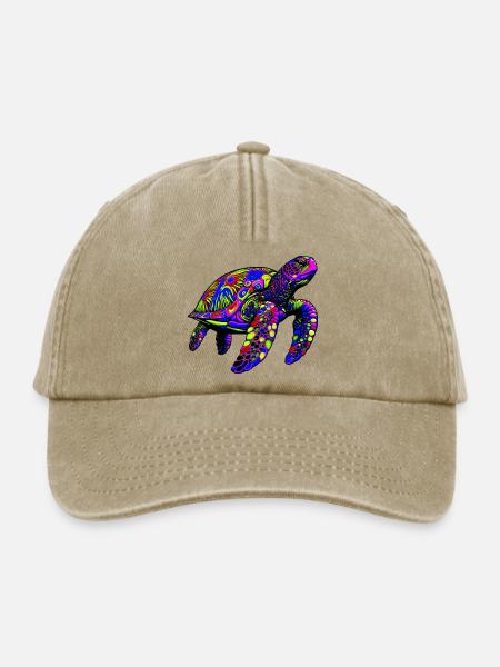 Meeresschildkröte - Relaxed Vintage Cap - Vintage Beige