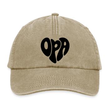 Grandfather - Relaxed Vintage Cap - vintage beige - Front