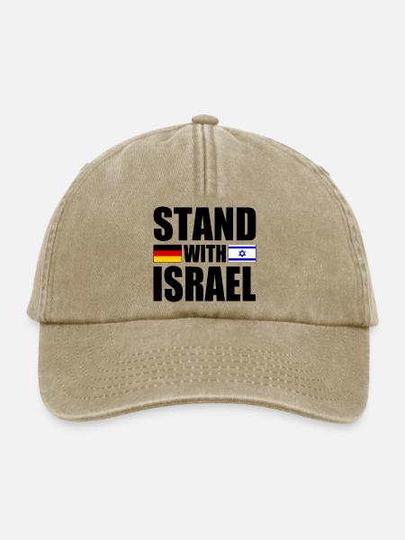 We Stand with israel - Relaxed Vintage Cap - Vintage Beige