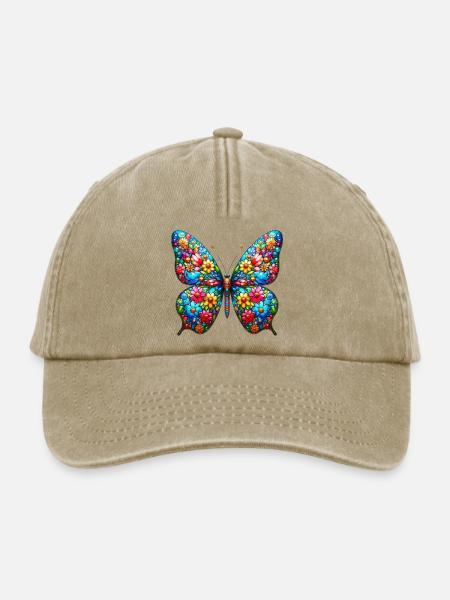 Schmetterling - Relaxed Vintage Cap - Vintage Beige